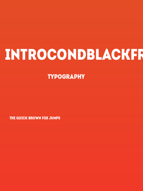 IntroCondBlackFree Poster