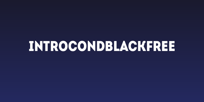 IntroCondBlackFree Social Header