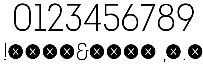 IntroCondLightFree Font OTHER CHARS