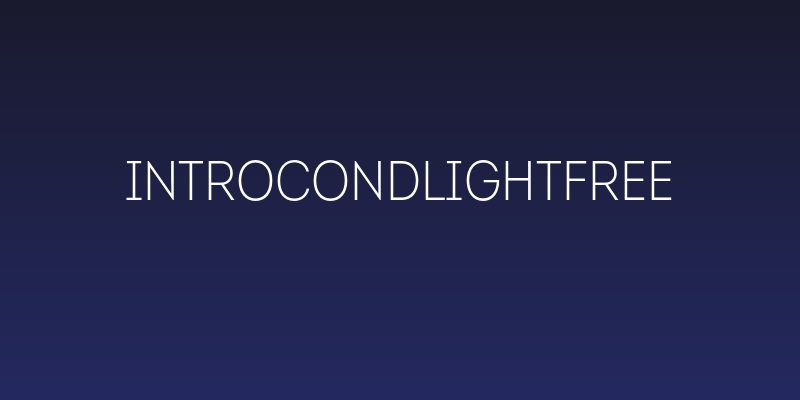 IntroCondLightFree Social Header