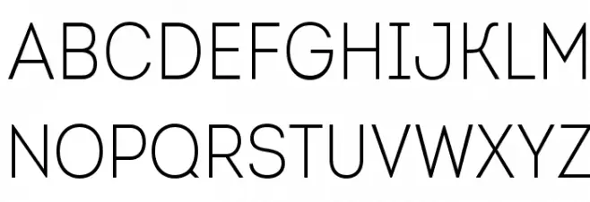 IntroCondLightFree 字体 小写