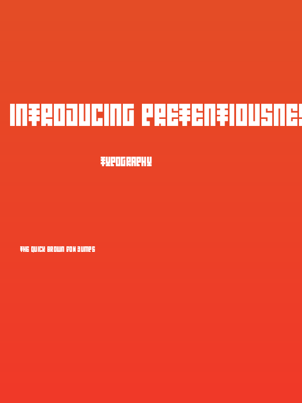 Introducing Pretentiousness Poster