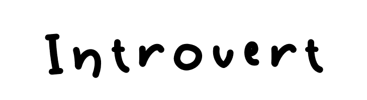 Introvert  フリーフォントのダウンロード