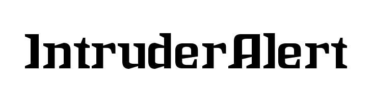 IntruderAlert Шрифта