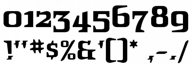 IntruderAlert Font OTHER CHARS