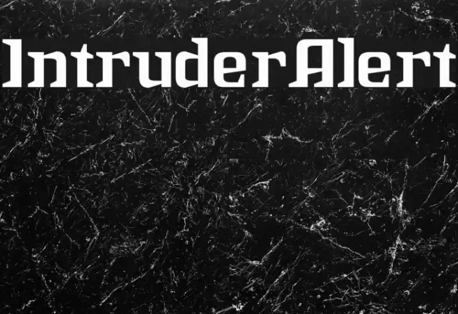 IntruderAlert Шрифта examples