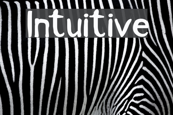 Intuitive Font examples