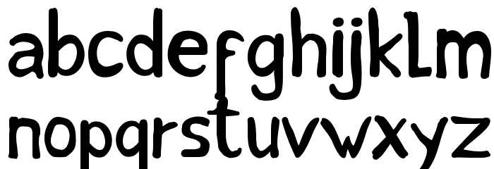 Intuitive Font LOWERCASE