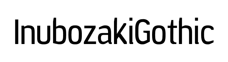 Inubozaki Gothic  Free Fonts Download