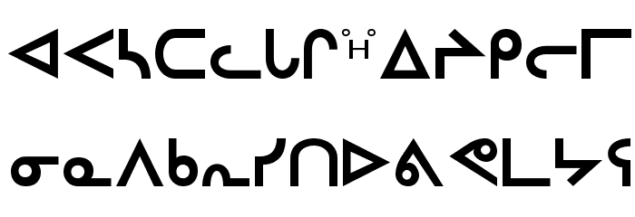 Inuktitut-Sri Regular Шрифта строчной
