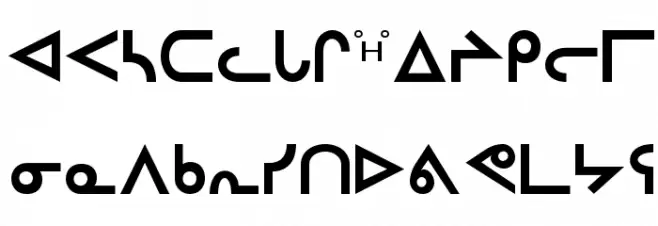 Inuktitut-Sri Regular Polices MINUSCULES