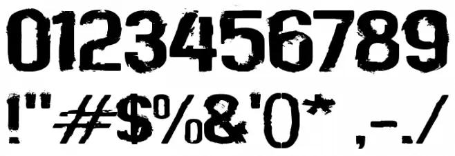 Invade Font OTHER CHARS