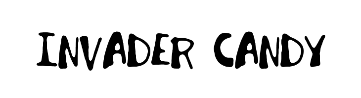Invader Candy  Frei Schriftart Herunterladen