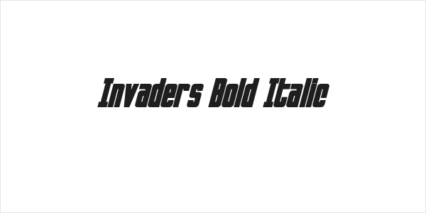 Invaders Bold Italic Logo