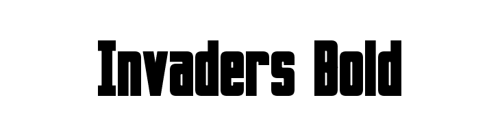 Invaders Bold  Free Fonts Download