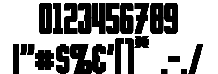 Invaders Bold Font OTHER CHARS