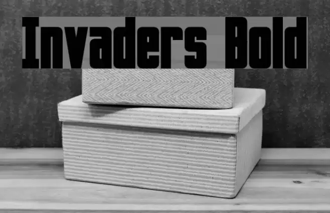 Invaders Bold Font examples