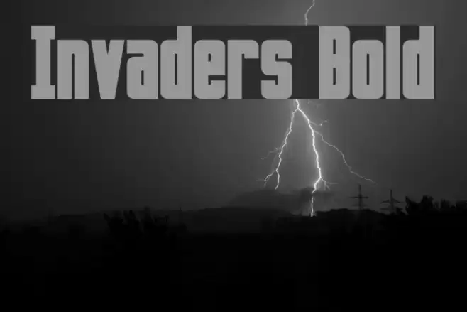Invaders Bold Font examples