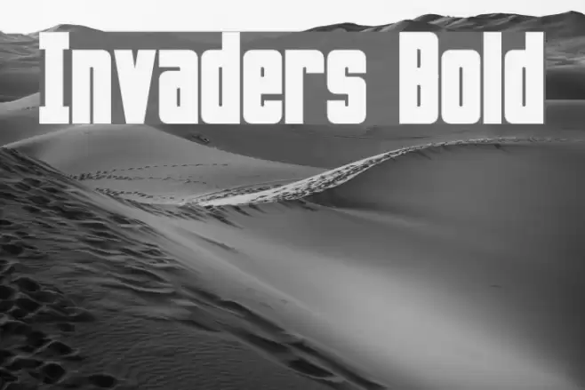 Invaders Bold Font examples