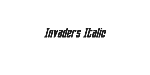 Invaders Italic Logo