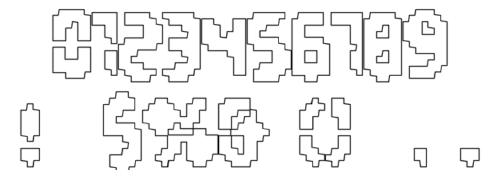 Invaders Part Two Outline Font OTHER CHARS