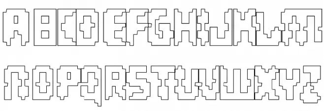 Invaders Part Two Outline Шрифта ВЕРХНИЙ