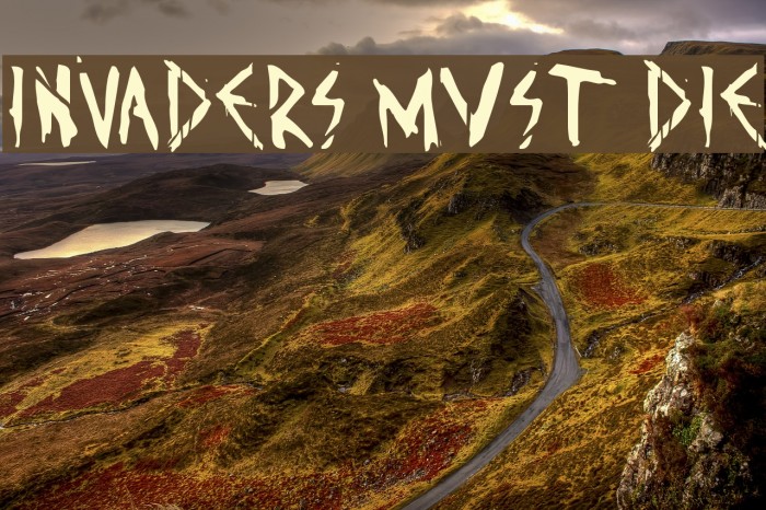 Invaders must die Font examples