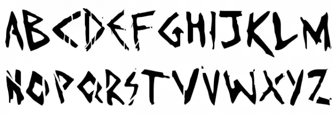 Invaders must die Font LOWERCASE
