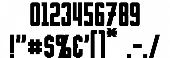 Invaders Font OTHER CHARS