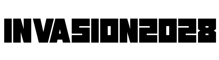 Invasion 2028 Schriftart