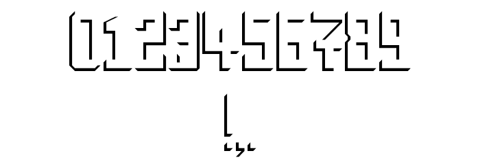 Inverse Font OTHER CHARS