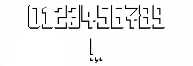 Inverse Font OTHER CHARS