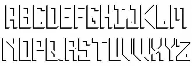 Inverse Font Litere mari