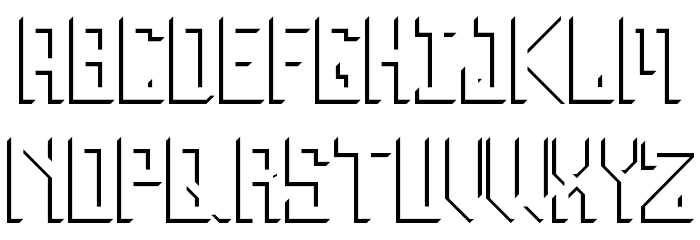 Inverse Font LOWERCASE