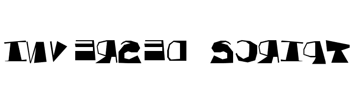 Inversed Script  font caratteri gratis