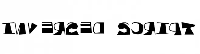 Inversed Script  Frei Schriftart Herunterladen