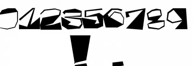 Inversed Script Font OTHER CHARS