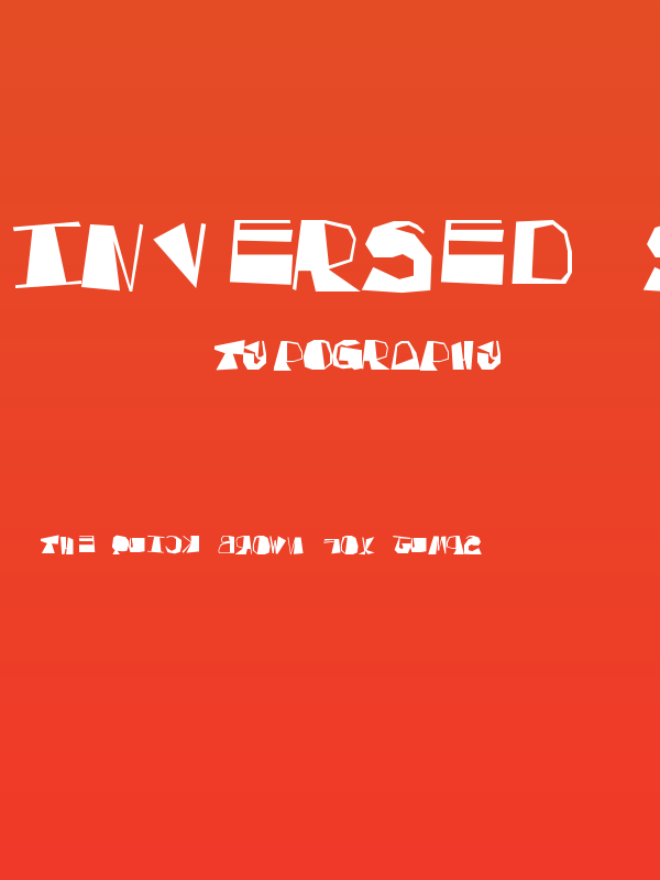 Inversed Script Poster