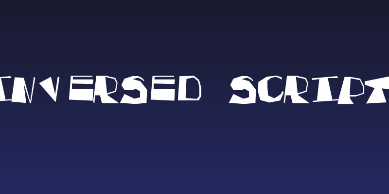 Inversed Script Social Header