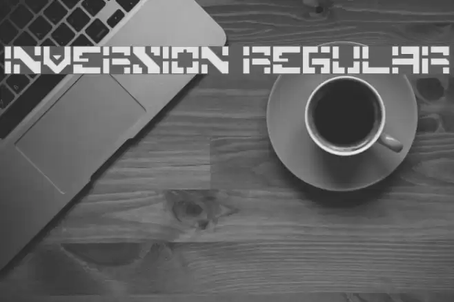 Inversion Regular Font examples
