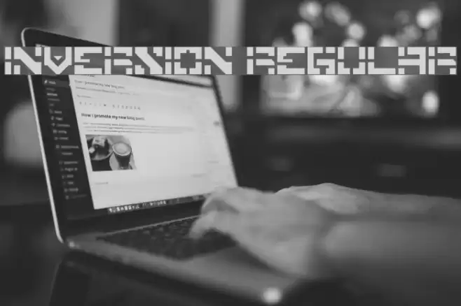 Inversion Regular Font examples