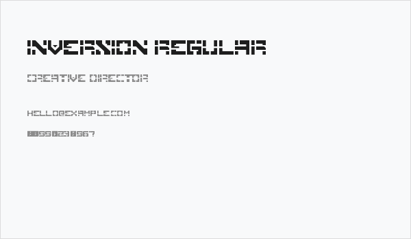 Inversion Regular Business Card