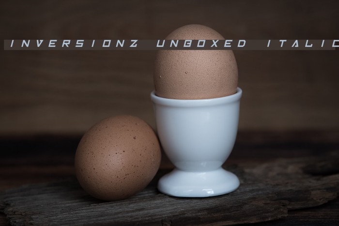 Inversionz Unboxed Italic Font examples