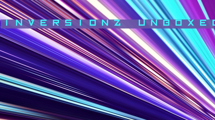 Inversionz Unboxed Font examples