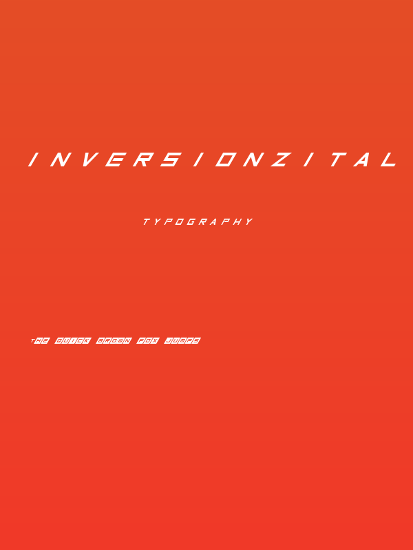InversionzItalic Italic Poster