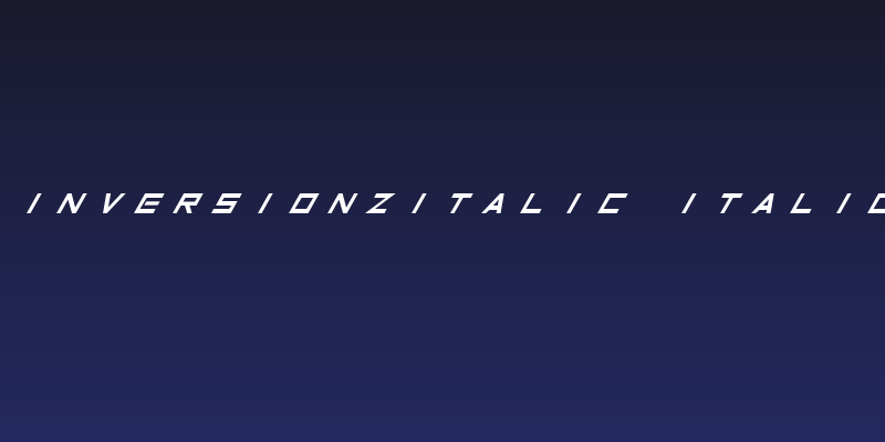 InversionzItalic Italic Social Header