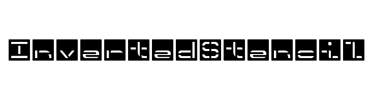 InvertedStencil  नि: शुल्क फ़ॉन्ट्स डाउनलोड
