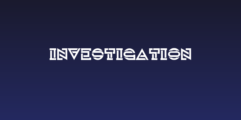 Investigation Social Header