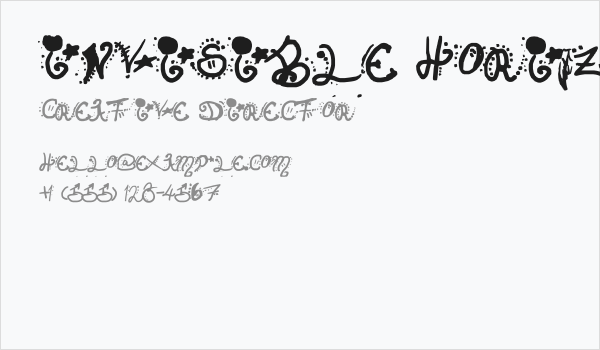 Invisible Horizons Business Card