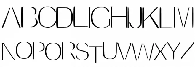 Invisible フォント 大文字